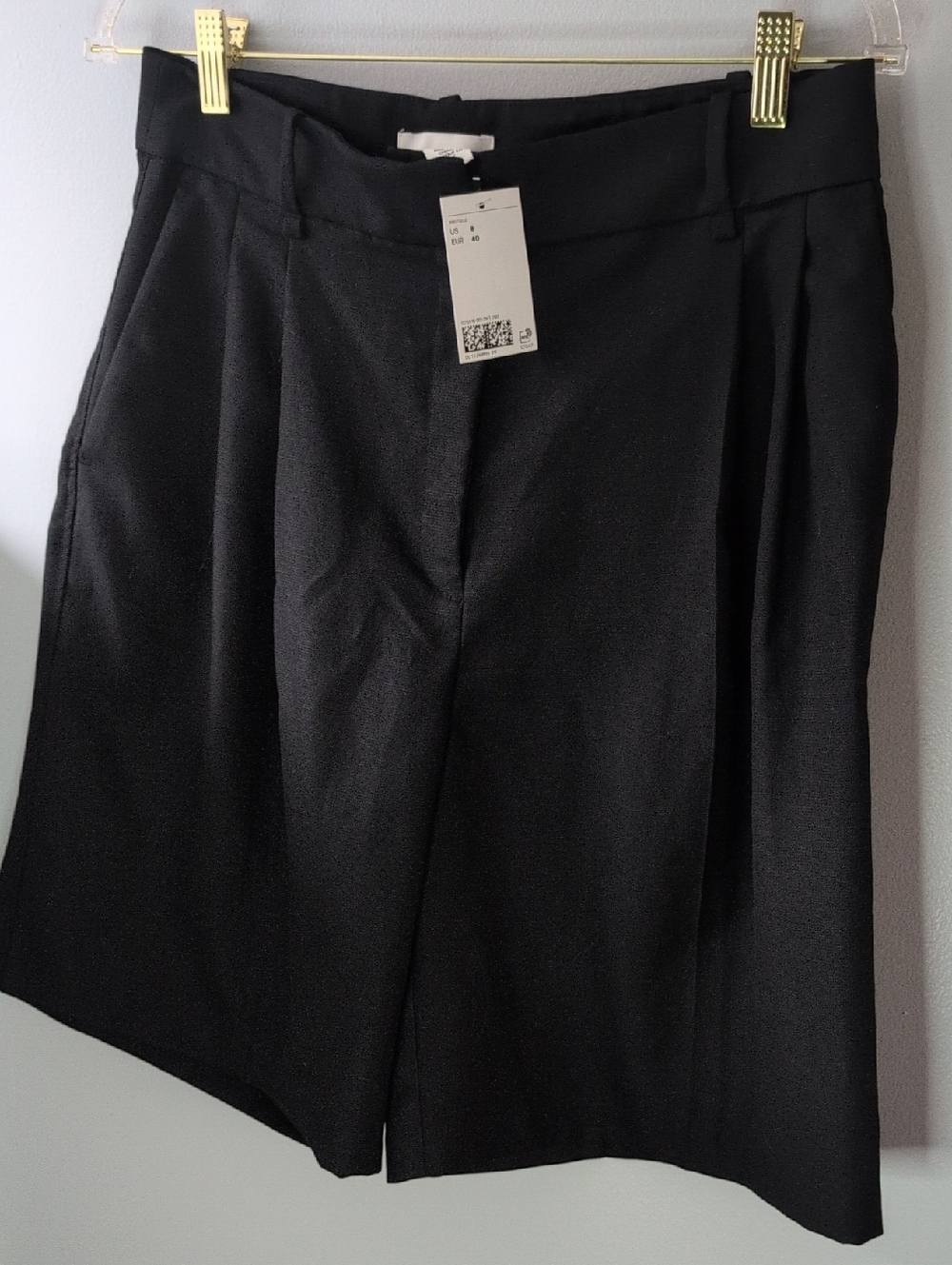 H&M Black Women's Bermuda Shorts
